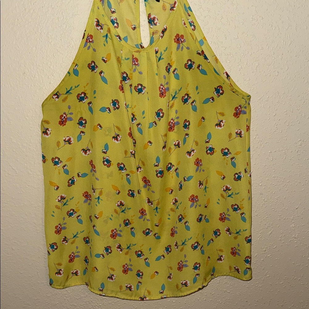 Papermoon Yellow Floral Halter Camisole